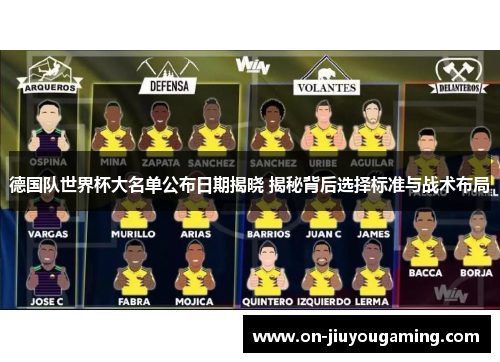 德国队世界杯大名单公布日期揭晓 揭秘背后选择标准与战术布局